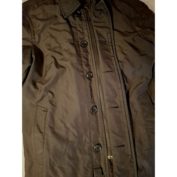 Banana Republic Women’s Waterproof Trench Jacket Black Polyester Nylon Sz Small - Picture 2 of 6